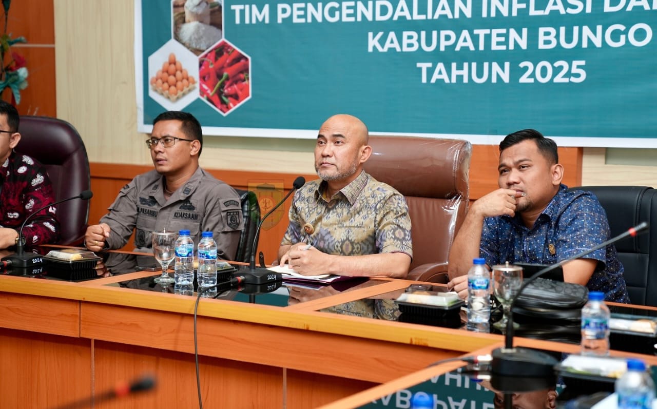 Bupati Bungo H. Dedy Putra Pimpinan Rapat High Level Meeting TPID, Dihadiri Ketua DPRD kabupaten Bungo