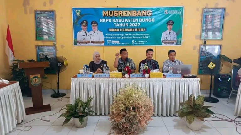 KETUA DPRD BUNGO AWALI MUSRENBANG JUJUHAN, JAMIN ASPIRASI WARGA MASUK RKPD