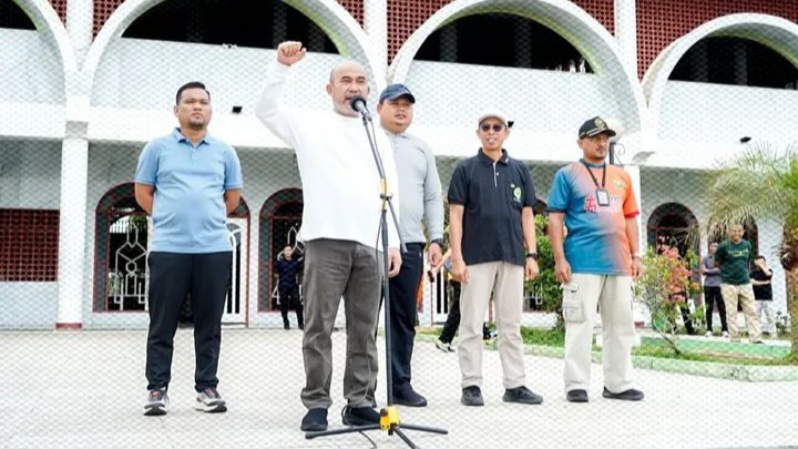 Bupati Bungo dan Wakil Bupati Bungo Launching Serentak Kurve Bungo Baru Bungo Bersih