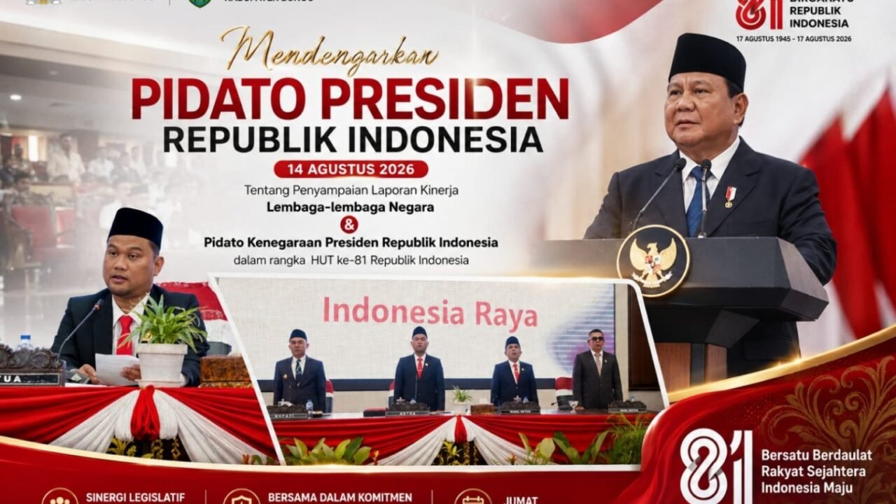 DPRD Bersama Pemda Bungo Dengarkan Pidato Kenegaraan Presiden RI